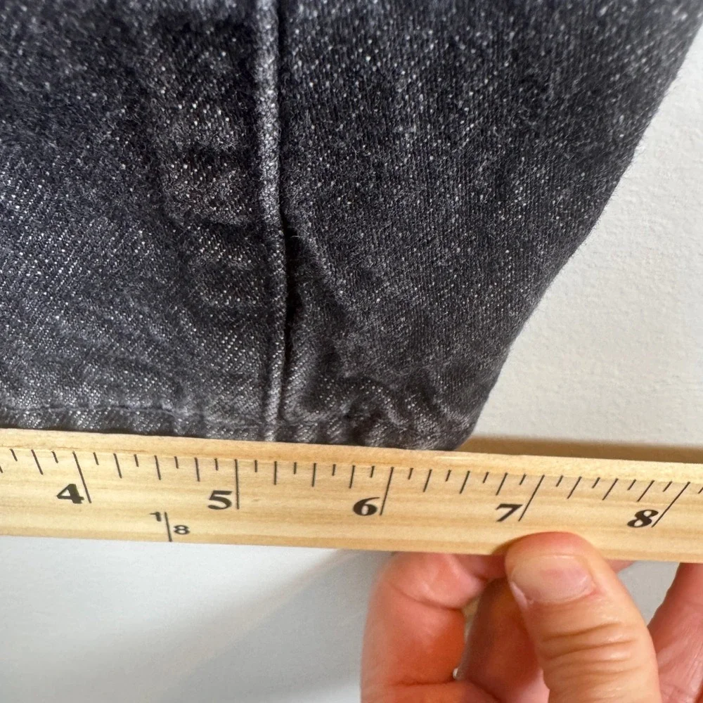 Gap Kids Boys 10 90s Original Straight Leg Black Jeans Faded Adjusted Waist‎